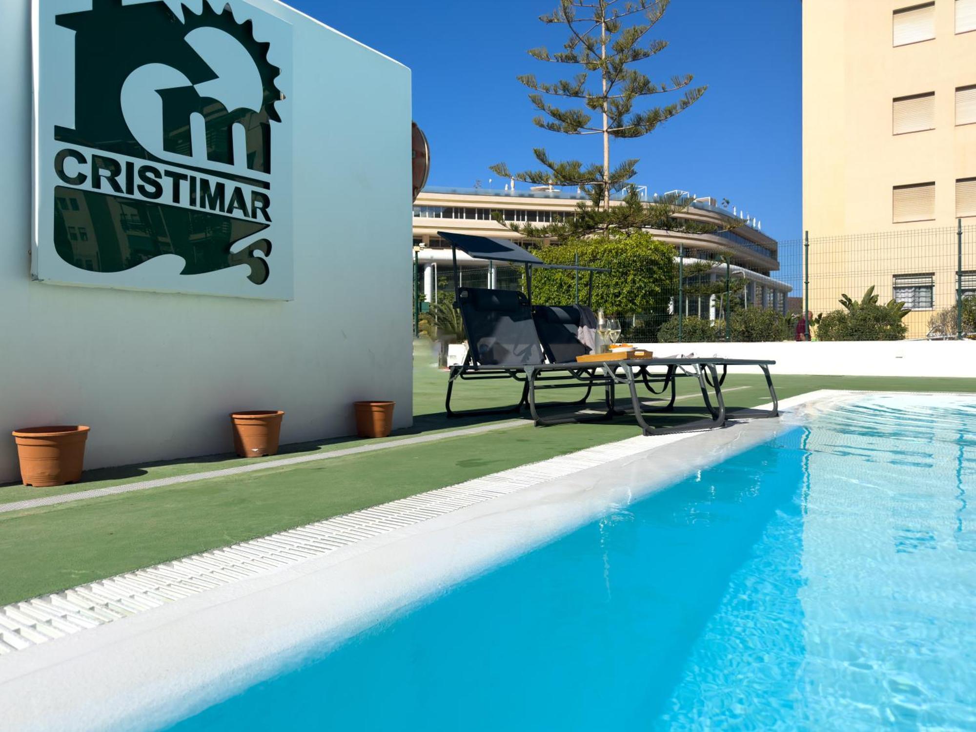 Amazing 3-Bedroom Apartment. Pool And Sea View! ロスクリスティアーノス エクステリア 写真